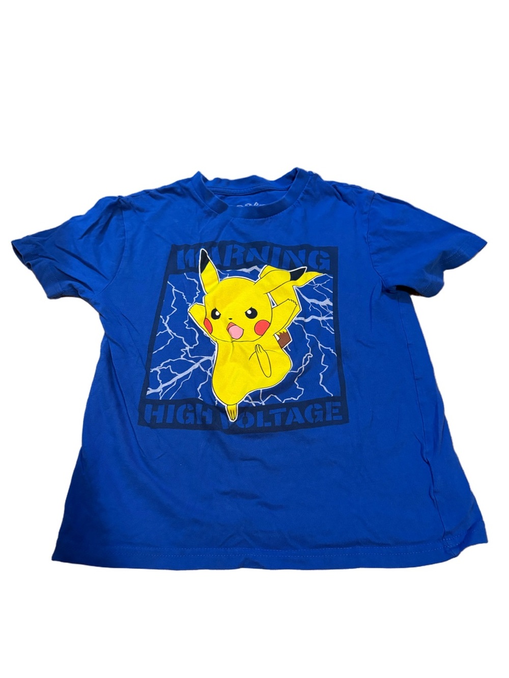 Pikachu Blue Kids T-Shirt Size Medium